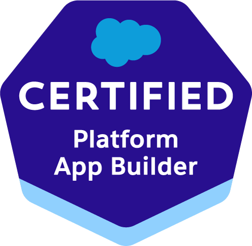 Salesforce Certified Platform App Builder badge