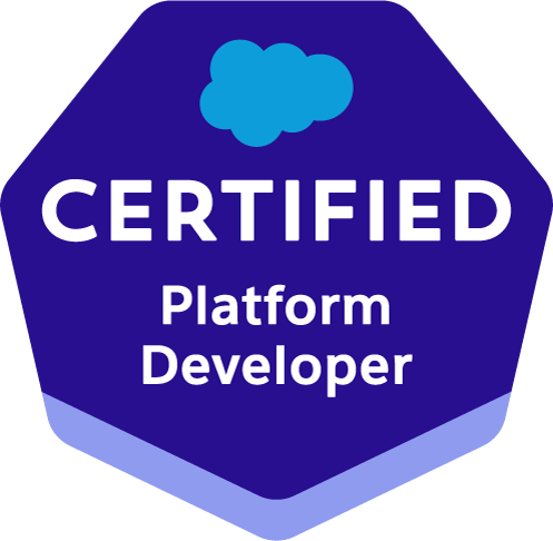 Salesforce Certified Platform Developer badge