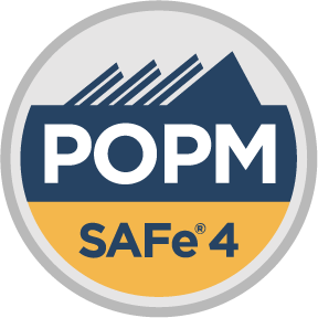 SAFe 4 Product Owner Product Manager certification badge