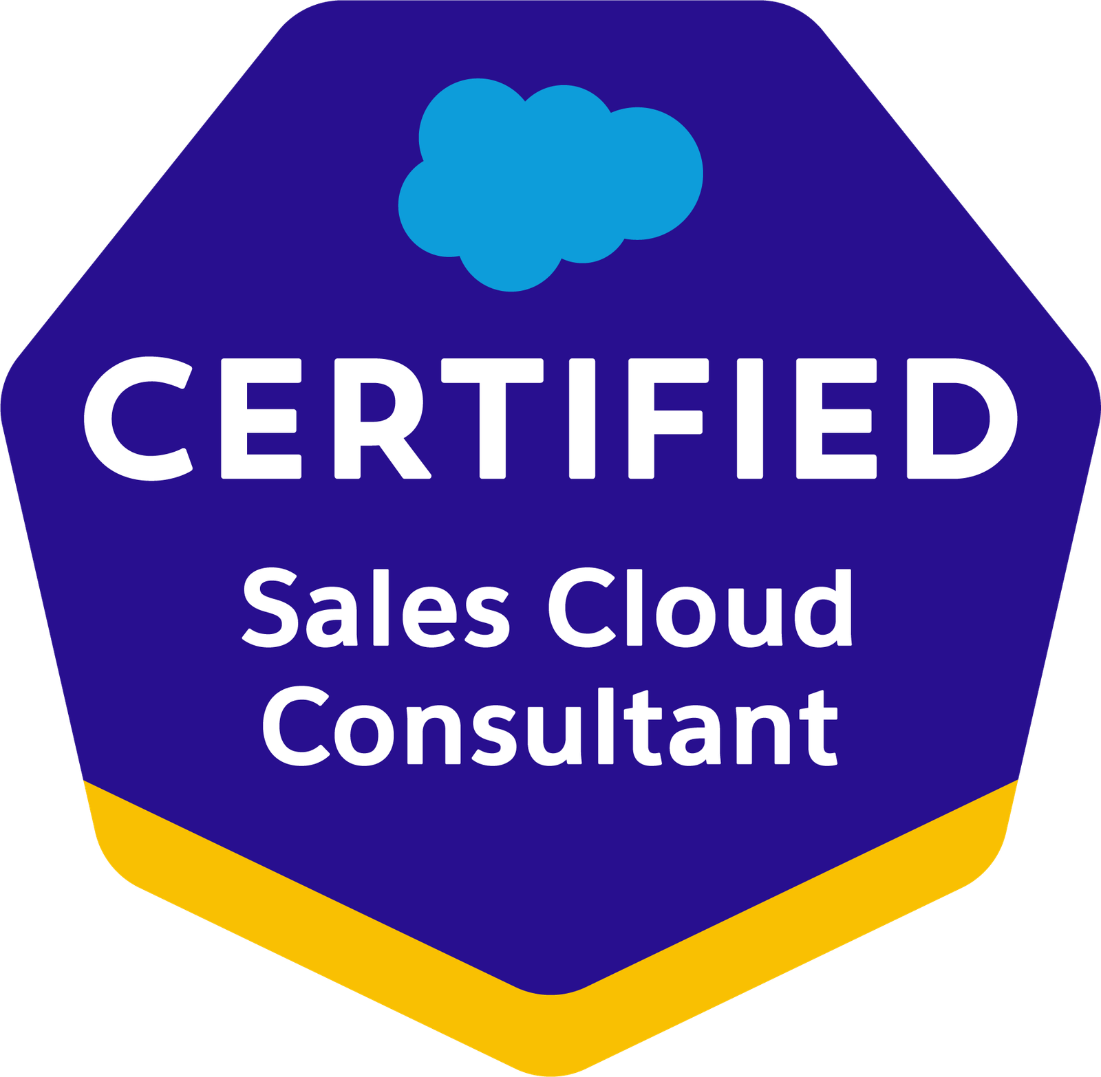 Salesforce Certified Sales Cloud Consultant badge